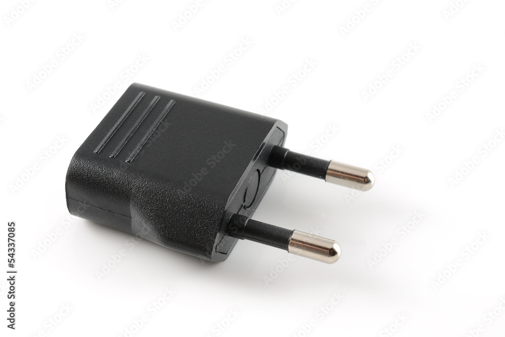 Travel adapter isolated on white background. Travel adapter isolated on white background.