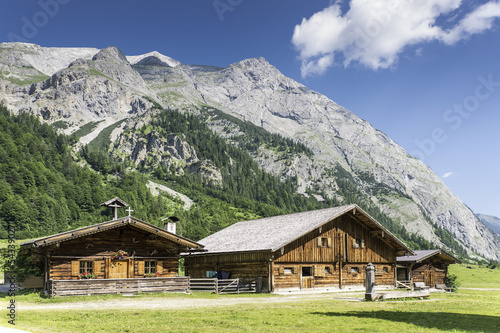 Typical huts in Austrian Apls