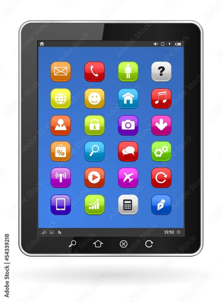 tablet pc computer applications icon tablet pc computer applications icon