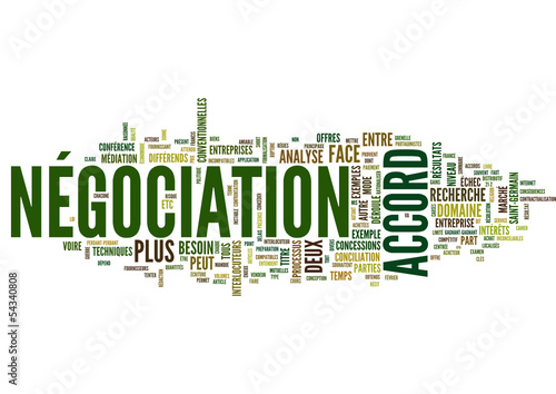Négociation (collective, commerciale; tagcloud français)