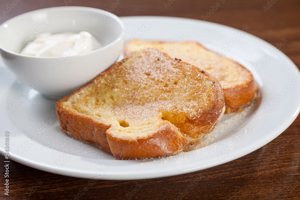 French toast with yogurt French toast with yogurt
