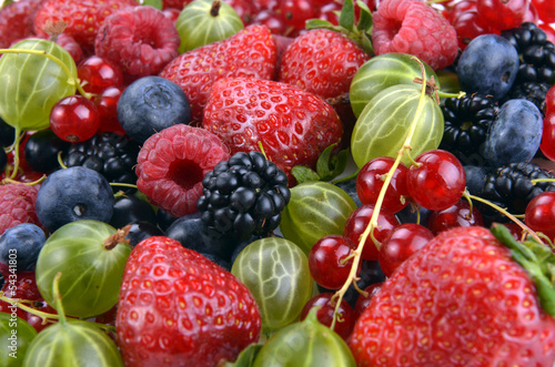 different fresh berries