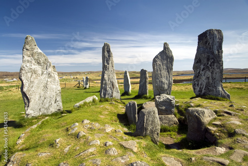 Tableau sur toile Callanish standing stone circle, Isle of Lewis, Scotland, UK.