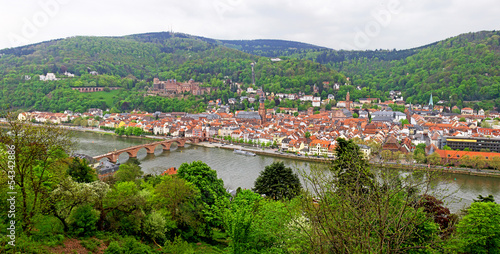 Panoramic view of Heildelberg, Germany