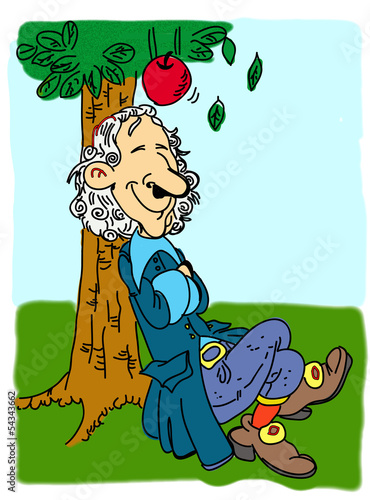 Newton and the falling apple