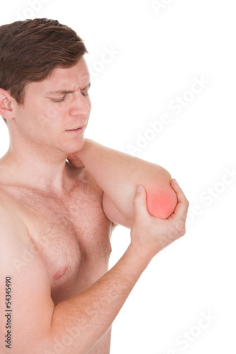 Man With Pain In Elbow