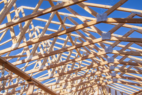 New residential construction home framing