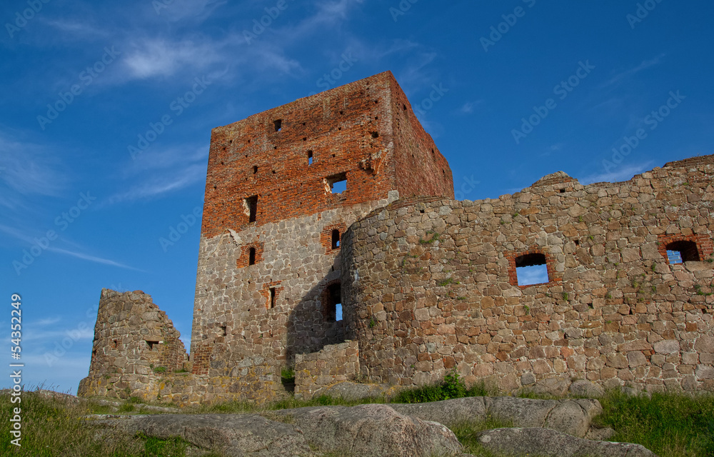 Ruins of an ancient danish castle