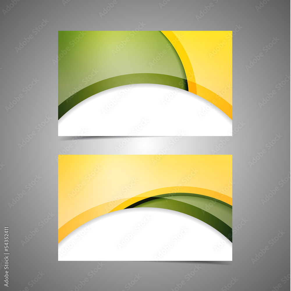 Naklejka premium Professional and designer business card template