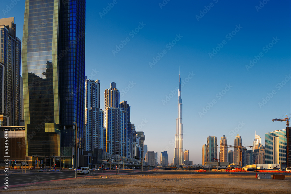 Fototapeta premium Business Bay Dubai, UAE is a mixed use development