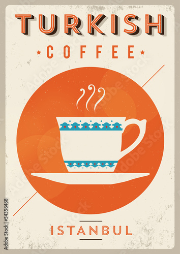 Vintage Turkish Coffee Poster