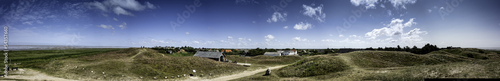 Panorama of the island Mando, Denmark