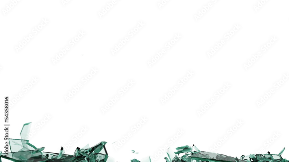 Glass Smashed from above. Comes with Alpha Glass Smashed from above. Comes with Alpha