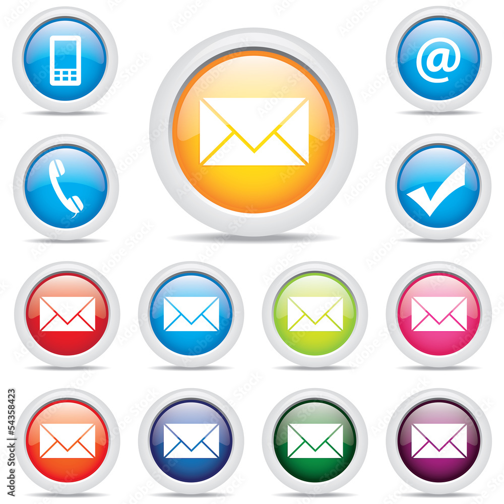 icon pack mail set symbol vector icon pack mail set symbol vector
