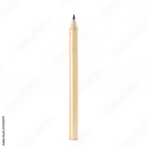 Wooden Pencil isolated on white background