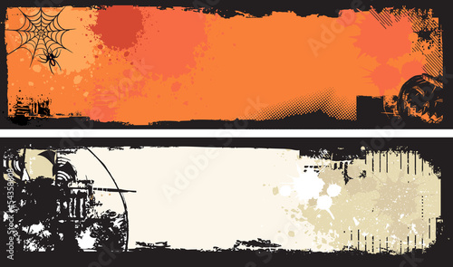 Halloween set banner