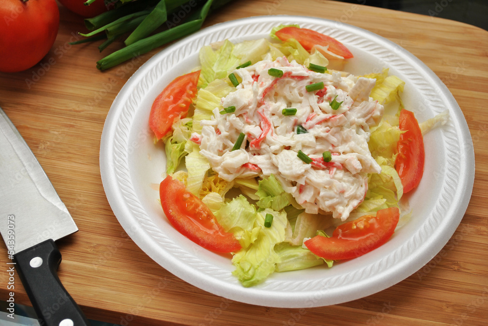 A Prepared Summer Seafood Salad