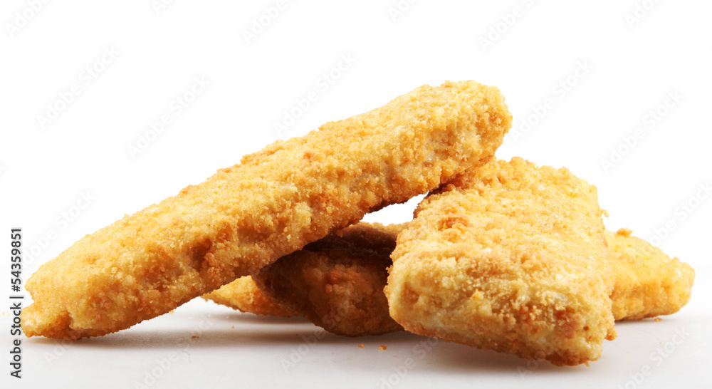 fish fillet on white fish fillet on white