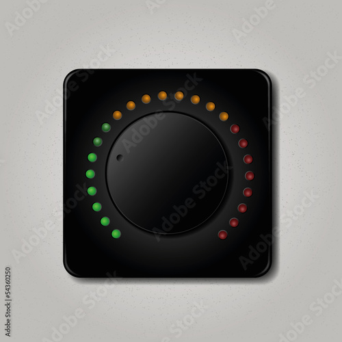 Square volume knob