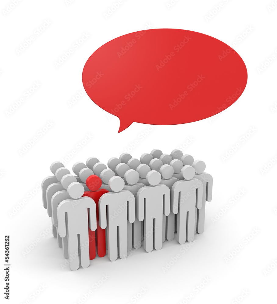 Speaking out from the crowd