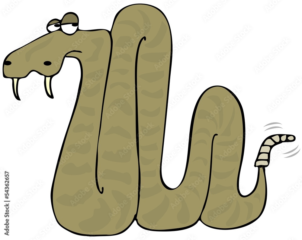 Naklejka premium Rattlesnake