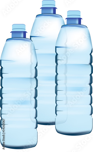 bottiglie di plastica.