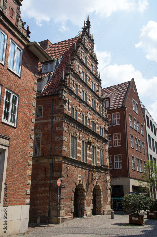 Fototapeta premium Die Stadtwaage in der Langenstraße in der Hansestadt Bremen