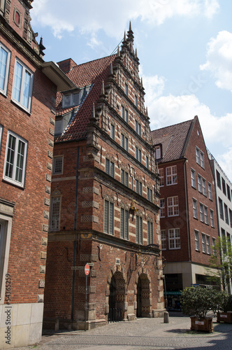 Die Stadtwaage in der Langenstraße in der Hansestadt Bremen