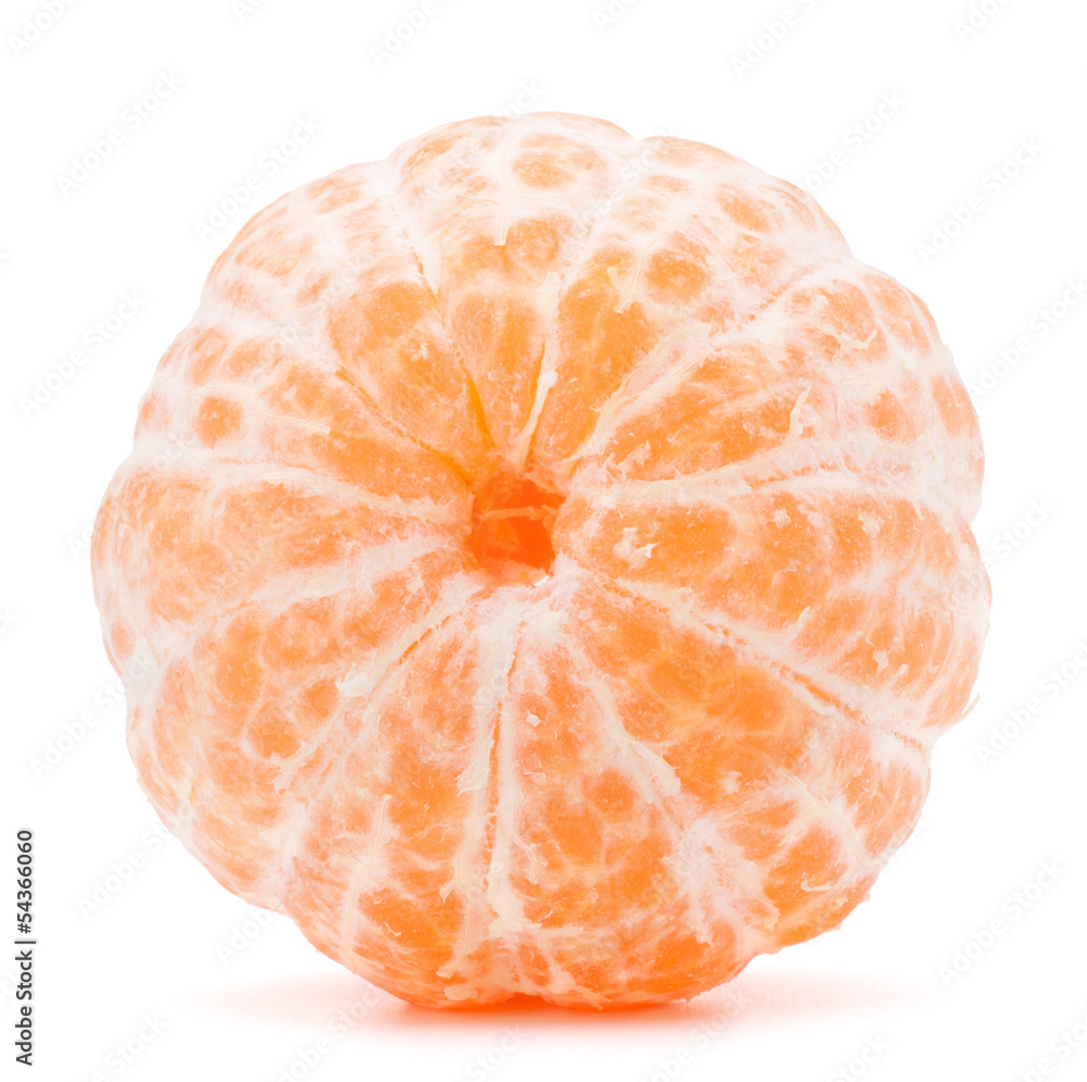 Peeled tangerine or mandarin fruit Peeled tangerine or mandarin fruit