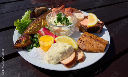 Fishplate from Bornholm, Denmark photo