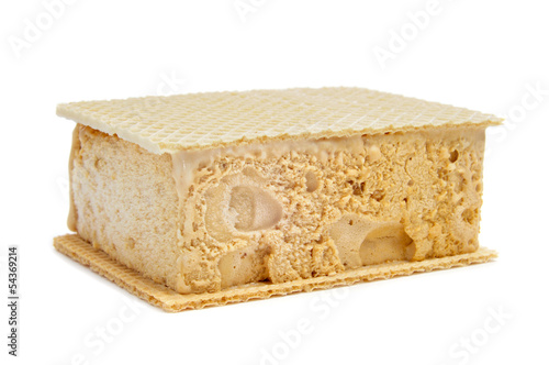 Foto typical spanish helado al corte or corte de helado, ice cream sa