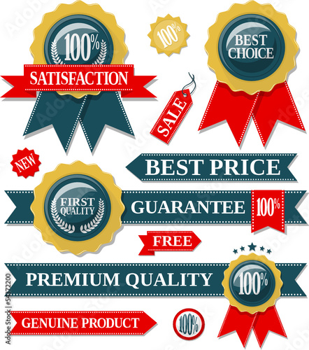 labels quality vector collection