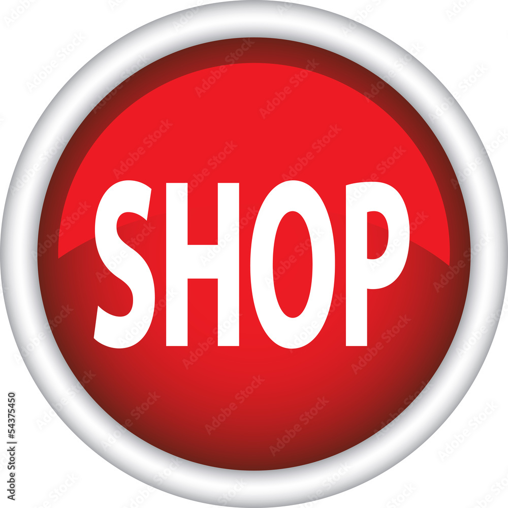Круглый знак с надписью SHOP