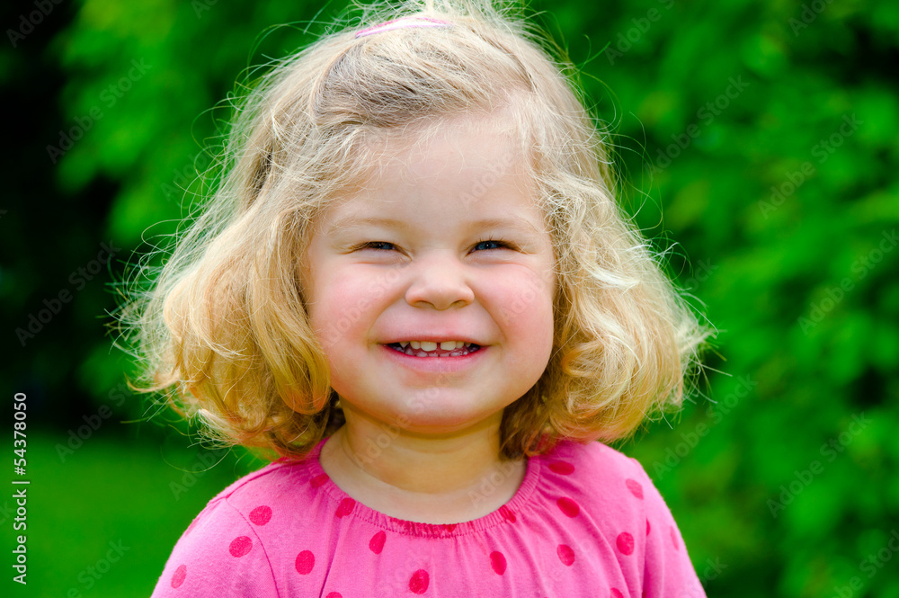 happy girl in the garden happy girl in the garden