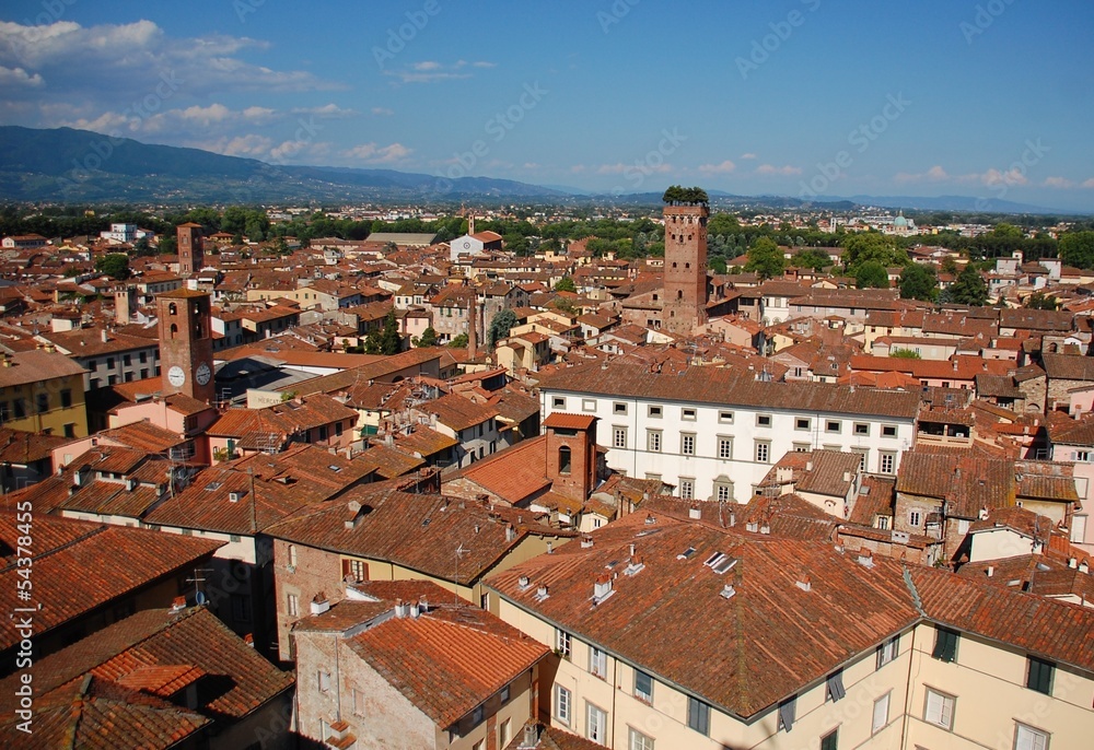 Lucca-Panorama dalla Torre dell'Orologio