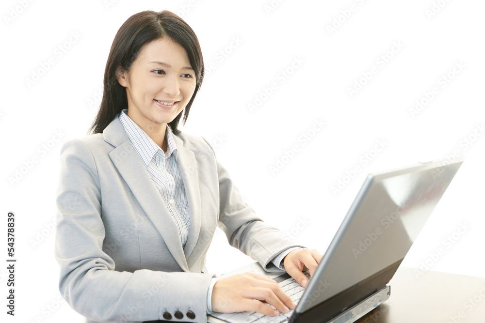 笑顔のOL 笑顔のOL