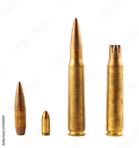 Slika na platnu Metal bullet isolated