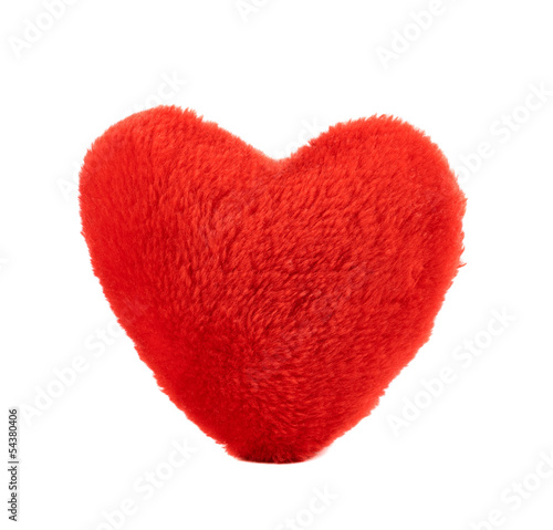 Red plush heart