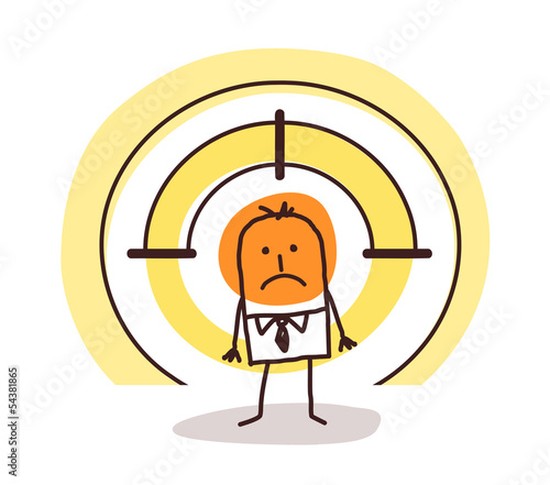 man on target