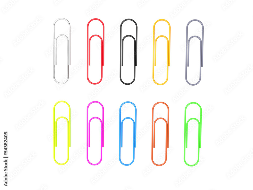 paperclips colored paperclips colored