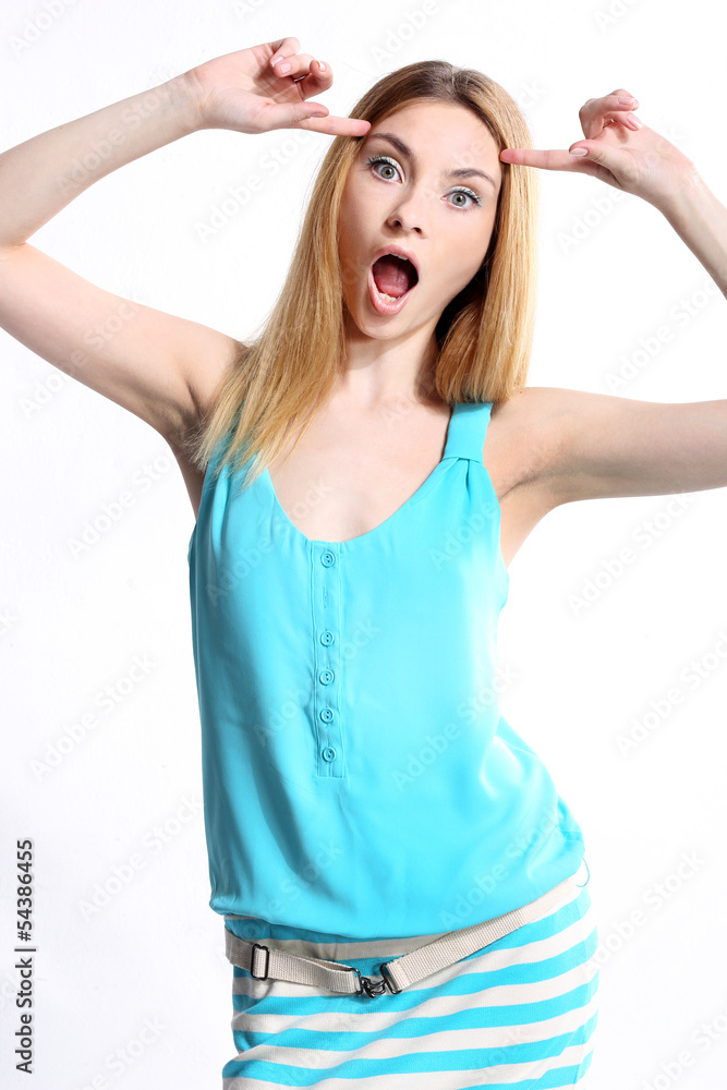 Naklejka premium szalony gest