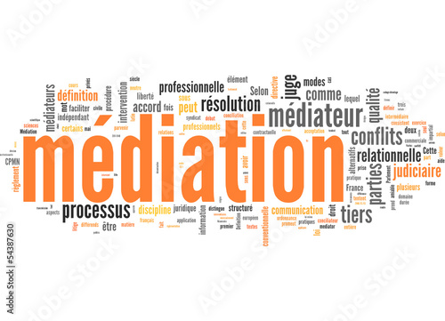 médiation (médiateur, négociation, conflit)