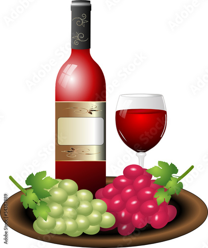 Rotwein Weintrauben Schale
