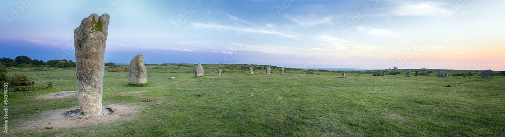 The Hurlers Stone Circle on Bodmin Moor