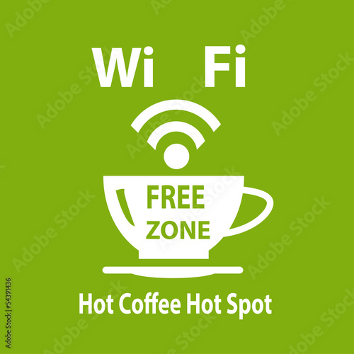 VECTOR INTERNET CAFE GREEN POSTER