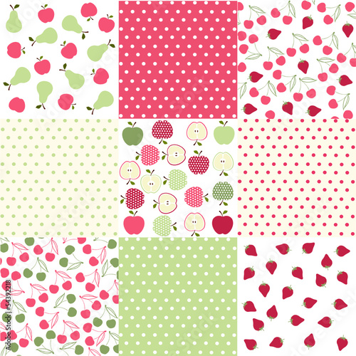 seamless patterns with fabric texture