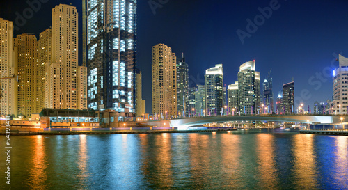 DUBAI, UAE - OCTOBER 23: View of the region of Dubai - Dubai Mar