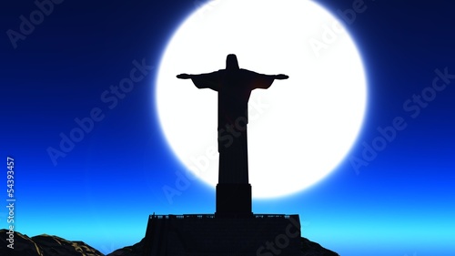 Famous statue of the Christ the Reedemer, in Rio de Janeiro