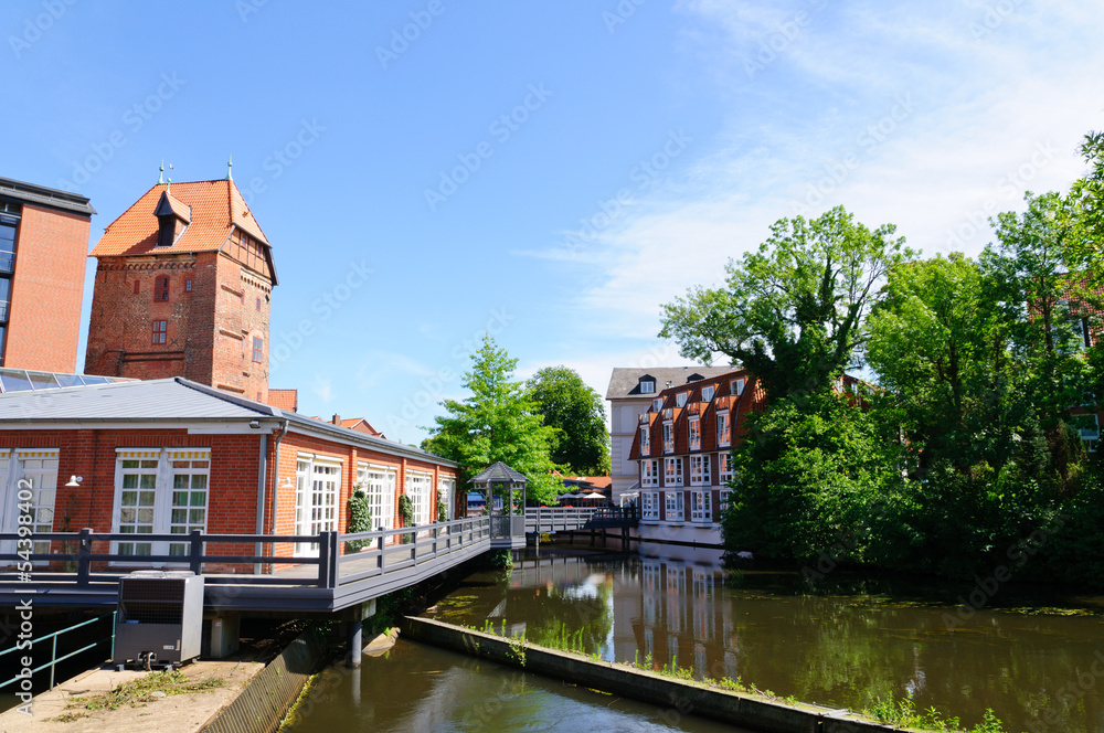 Canals and the City of Lüneburg, Germany