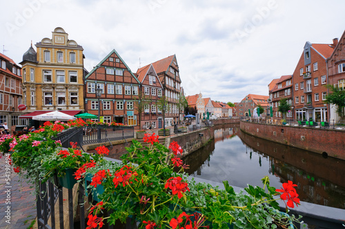 The Old Town and the Old Port of Stade, Germany